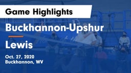 Buckhannon-Upshur  vs Lewis Game Highlights - Oct. 27, 2020