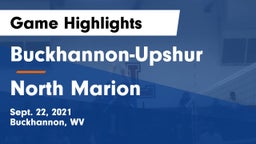 Buckhannon-Upshur  vs North Marion Game Highlights - Sept. 22, 2021