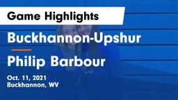 Buckhannon-Upshur  vs Philip Barbour  Game Highlights - Oct. 11, 2021