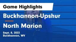 Buckhannon-Upshur  vs North Marion  Game Highlights - Sept. 8, 2022