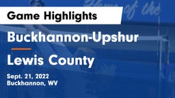 Buckhannon-Upshur  vs Lewis County  Game Highlights - Sept. 21, 2022