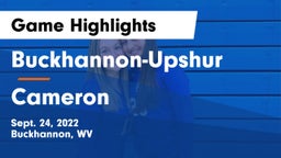 Buckhannon-Upshur  vs Cameron Game Highlights - Sept. 24, 2022