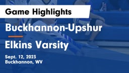 Buckhannon-Upshur  vs Elkins Varsity Game Highlights - Sept. 12, 2023