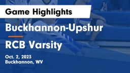 Buckhannon-Upshur  vs RCB Varsity Game Highlights - Oct. 2, 2023