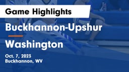 Buckhannon-Upshur  vs Washington Game Highlights - Oct. 7, 2023