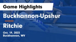 Buckhannon-Upshur  vs Ritchie Game Highlights - Oct. 19, 2023