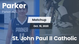 Matchup: Parker  vs. St. John Paul II Catholic 2020