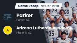 Recap: Parker  vs. Arizona Lutheran Academy  2020