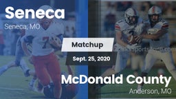 Matchup: Seneca vs. McDonald County  2020