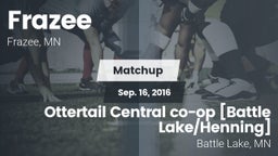 Matchup: Frazee vs. Ottertail Central co-op [Battle Lake/Henning]  2016