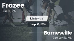 Matchup: Frazee vs. Barnesville  2016