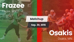 Matchup: Frazee vs. Osakis  2016
