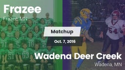 Matchup: Frazee vs. Wadena Deer Creek  2016