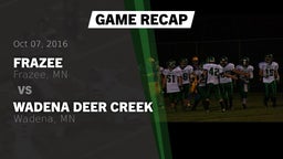 Recap: Frazee  vs. Wadena Deer Creek  2016