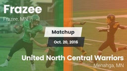 Matchup: Frazee vs. United North Central Warriors 2016
