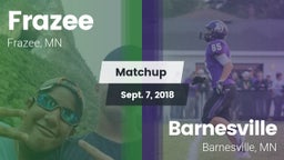 Matchup: Frazee vs. Barnesville  2018