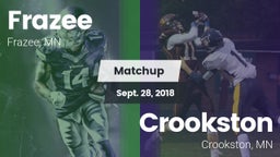Matchup: Frazee vs. Crookston  2018