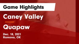 Caney Valley  vs Quapaw  Game Highlights - Dec. 18, 2021