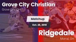 Matchup: Grove City Christian vs. Ridgedale  2018