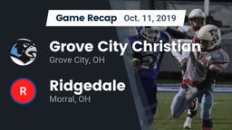 Recap: Grove City Christian  vs. Ridgedale  2019