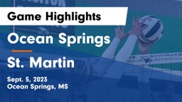 Ocean Springs  vs St. Martin  Game Highlights - Sept. 5, 2023