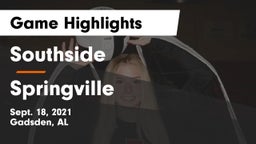 Southside  vs Springville  Game Highlights - Sept. 18, 2021