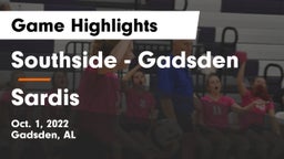 Southside  - Gadsden vs Sardis  Game Highlights - Oct. 1, 2022