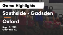 Southside  - Gadsden vs Oxford  Game Highlights - Sept. 5, 2023