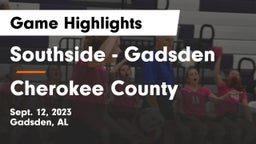 Southside  - Gadsden vs Cherokee County  Game Highlights - Sept. 12, 2023