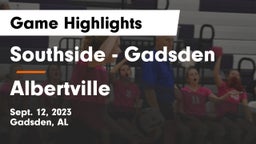 Southside  - Gadsden vs Albertville  Game Highlights - Sept. 12, 2023