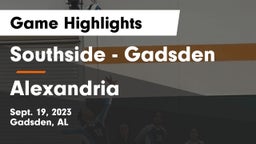 Southside  - Gadsden vs Alexandria  Game Highlights - Sept. 19, 2023