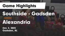Southside  - Gadsden vs Alexandria  Game Highlights - Oct. 2, 2023