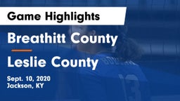 Breathitt County  vs Leslie County  Game Highlights - Sept. 10, 2020