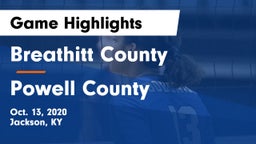 Breathitt County  vs Powell County  Game Highlights - Oct. 13, 2020