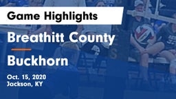 Breathitt County  vs Buckhorn  Game Highlights - Oct. 15, 2020