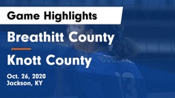 Breathitt County  vs Knott County Game Highlights - Oct. 26, 2020