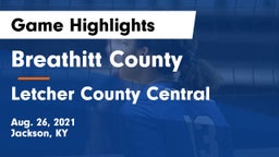 Breathitt County  vs Letcher County Central Game Highlights - Aug. 26, 2021