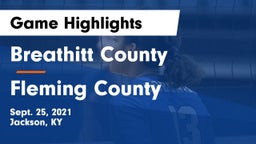 Breathitt County  vs Fleming County  Game Highlights - Sept. 25, 2021