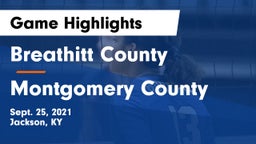 Breathitt County  vs Montgomery County  Game Highlights - Sept. 25, 2021