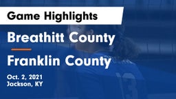 Breathitt County  vs Franklin County  Game Highlights - Oct. 2, 2021