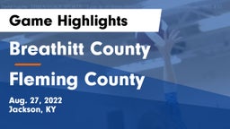 Breathitt County  vs Fleming County  Game Highlights - Aug. 27, 2022