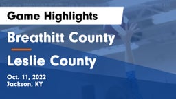 Breathitt County  vs Leslie County  Game Highlights - Oct. 11, 2022