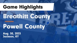 Breathitt County  vs Powell County  Game Highlights - Aug. 30, 2023