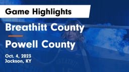 Breathitt County  vs Powell County  Game Highlights - Oct. 4, 2023