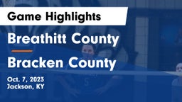 Breathitt County  vs Bracken County Game Highlights - Oct. 7, 2023