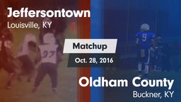 Matchup: Jeffersontown vs. Oldham County  2016
