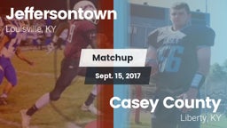 Matchup: Jeffersontown vs. Casey County  2017