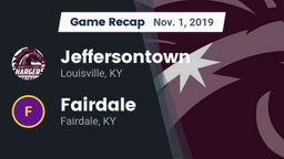 Recap: Jeffersontown  vs. Fairdale  2019