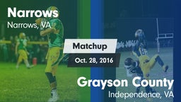 Matchup: Narrows vs. Grayson County  2016