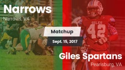Matchup: Narrows vs. Giles  Spartans 2017